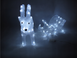 Новорічна акрилова статуя оленень з санками, що світяться новорічні олені 70 LED - 3