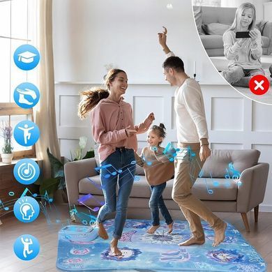 Светодиодный танцевальный коврик с Bluetooth для детей, музыкальный коврик, 9 разных уровней