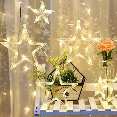 Гирлянда звезды бахрама 4,5 м 138 LED