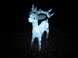 Новогодняя акриловая статуя олень средний RENIFER, Светящиеся новогодние олени 160 LED - 4