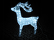 Новогодняя акриловая статуя олень средний RENIFER, Светящиеся новогодние олени 160 LED - 3