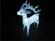 Новогодняя акриловая статуя олень средний RENIFER, Светящиеся новогодние олени 160 LED - 2