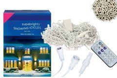 Новогодняя гирлянда Бахрома 100 LED Белый теплый 5 M + Пульт, Белый теплый