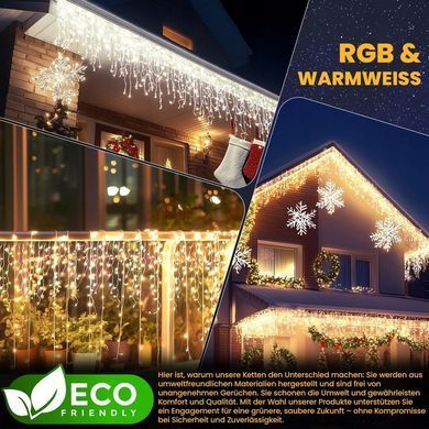 Рождественские огни Штора Гирлянда Световая Штора 1200 Led 30 м