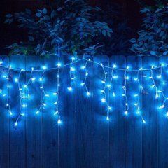 Гірлянда у вигляді бурульки з 500 LED + флеш-датчик таймер синій