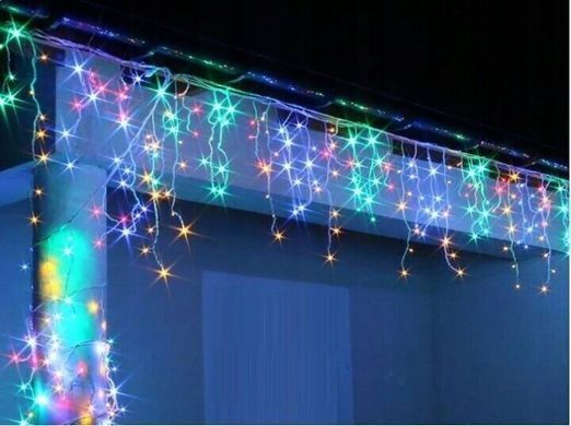 Гірлянда у вигляді бурульки з 500 LED + флеш-датчик таймер синій