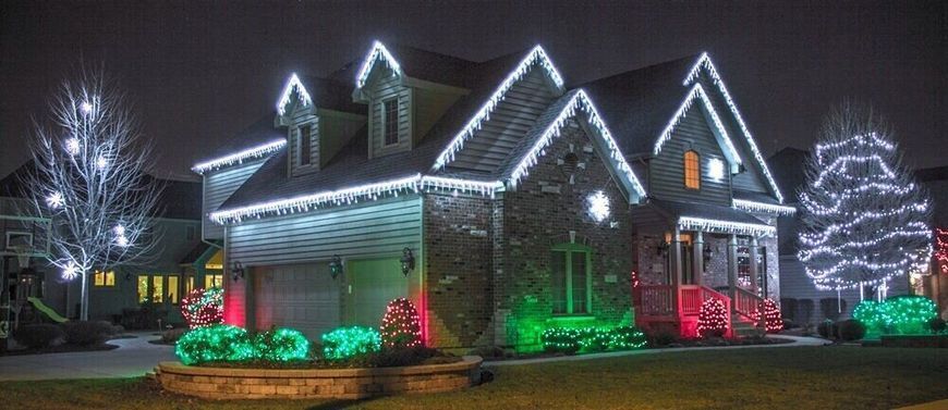 Гірлянда у вигляді бурульки з 500 LED + флеш-датчик таймер синій