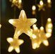 Новорічна гірлянда бахрома зірочки 5 м 175 LED (Теплий білий з холодним спалахом) - 6