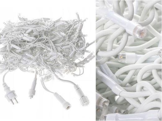 Новорічна гірлянда бахрома 14,5 м 300 LED (Багатокольорова з холодним білим спалахом), Мультиколір