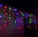 Новорічна гірлянда бахрома 14,5 м 300 LED (Багатокольорова з холодним білим спалахом) - 5