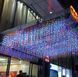 Новорічна гірлянда бахрома 14,5 м 300 LED (Багатокольорова з холодним білим спалахом) - 4