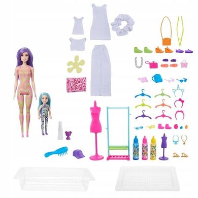 Кукла Barbie Color Reveal Neon Tie-Dye HCD29