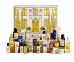 Подарочный рождественский календарь L'occitane с косметикой для женщин на 24 дня.