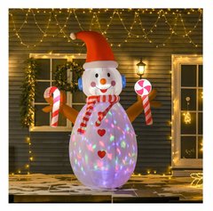 Надувной снеговик 240см LED