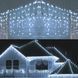 Новогодняя гирлянда бахрома 14,5 м 300 LED (Холодный белый) - 2