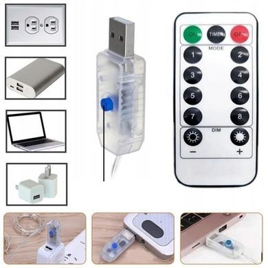 Світлова завіса 300 led тепле світло 3*3 USB