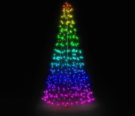Ялинка Twinkly - 450 RGB+W Ялинка з флагштоком