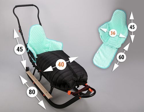 Санки GIGI MINKY 3w1 GREEN