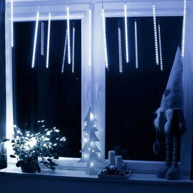 Зовнішні світлодіодні метричні бурульки 10 шт * 50 см, 360 led холодний білий