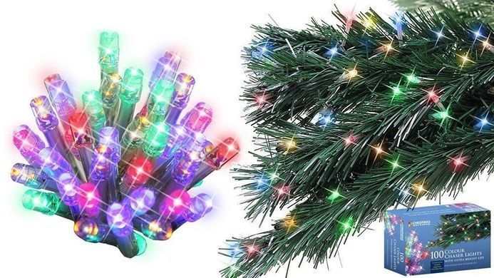 Новорічна гірлянда 300 LED, Довжина набору 25,5 м, Кабель 2,4 мм