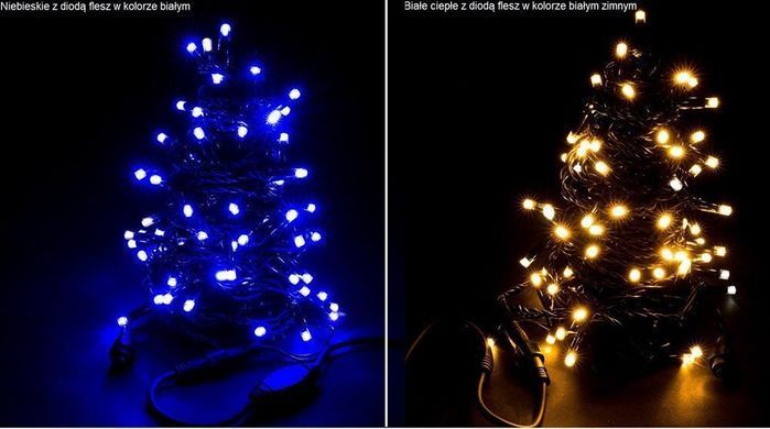Новорічна гірлянда 300 LED, Довжина набору 25,5 м, Кабель 2,4 мм