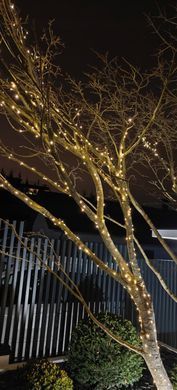 Різдвяні гірлянди 1000 led теплого білого кольору, котушка з проводом 100 м, USB