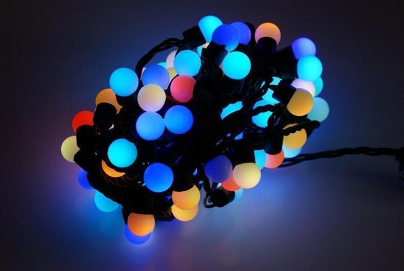 Новогодняя гирлянда 100 LED / 10 м, Разноцветный свет, 100