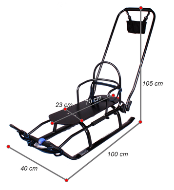 Санки LEKKIE SALTO BLACK