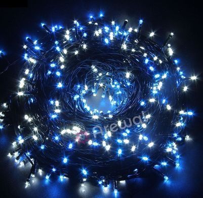 Новорічна гірлянда 1000 LED, Довжина 67m, Мультиколор, Кабель 2,2 мм, Мультиколір
