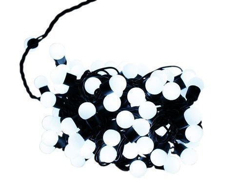 Новогодняя гирлянда 300 LED / 30 м, Белый холодный свет, Белый холодный