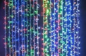 Гірлянда штора 3x6 м 600 LED синій, червоний, жовтий, зелений, Мультиколір