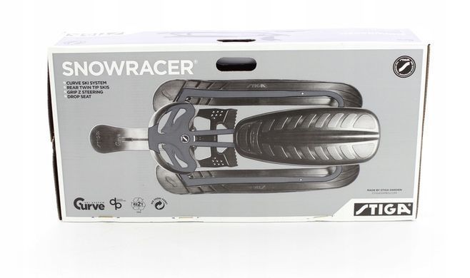 Лыжные санки Stiga Snowracer Ultimate Pro (черные)