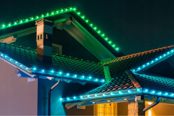 Girlanda Twinkly C9 Lights 80 RGB LED, зеленый кабель, 24 м, IP44