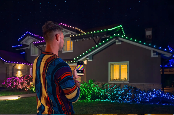 Girlanda Twinkly C9 Lights 80 RGB LED, зеленый кабель, 24 м, IP44