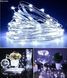 Новогодняя гирлянда 50 LED, На прозрачном проводе, Белый холодный свет,5м - 2