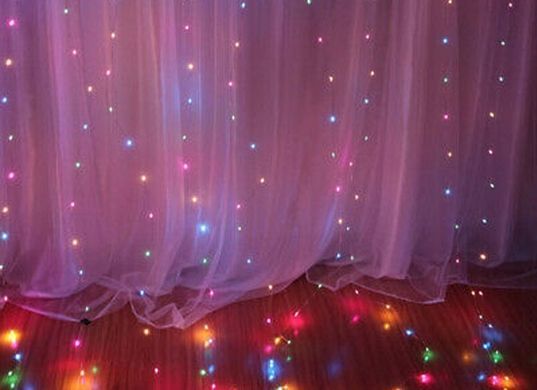 Светодиодные лампы Белый кабель 75 м 1500 led мультицвет, flash, таймер