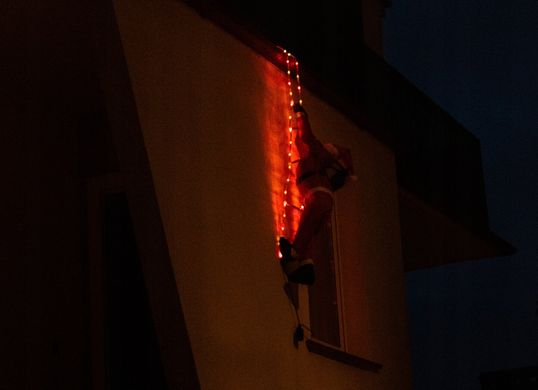 Дед Мороз на Светящейся Лестнице LED XXL 200см