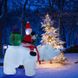Надувний Дід Мороз на ведмедику LED 200см - 5