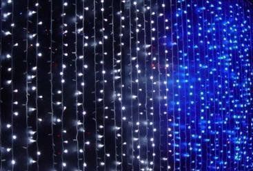 Новогодняя гирлянда штора 600 LED 15 м, Мультицвет