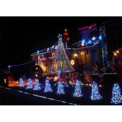 Новогодняя гирлянда штора 600 LED 15 м, Мультицвет