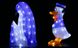 Новогодняя скульптура "Пингвины" 50 LED, Высота украшения 40 см - 3