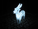 Новорічна акрилова статуя оленень середній RENIFER, що світяться новорічні олені 60 LED - 2