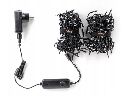 Twinkly Strings 400 LED RGB black wire Plug F (тип ЄС) 32 м