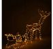 Чарівний новорічний Олень з санками Б/Т 264 LED 150 см - 3