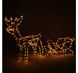 Чарівний новорічний Олень з санками Б/Т 264 LED 150 см - 6