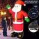 Надувна світлодіодна різдвяна прикраса Санта-Клауса 250см - 2