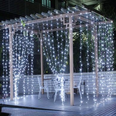 Ламекс вуличні ялинкові ліхтарі 3 м 300 LED штора