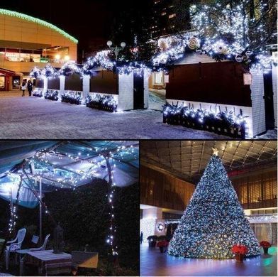 Новогодняя гирлянда 54 м 700 LED (Холодный белый цвет), Белый холодный