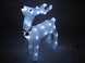 Новогодняя акриловая статуя олень RENIFER, Светящиеся новогодние олени 24 led - 2
