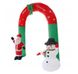 Надувна новорічна арка сніговик та санта LED 240 см - 2